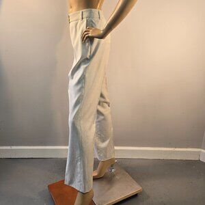Etro Milano Pant Trousers Pin Stripe Straight Leg Made In Italy Womens Sz 44 IT